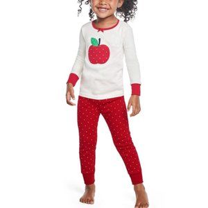 Gymboree Girls Candy Apple Cotton 2-Piece Pajamas
